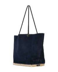 Sac fourre-tout en daim bleu marine Altuzarra