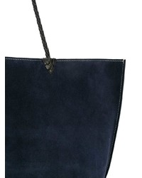 Sac fourre-tout en daim bleu marine Altuzarra