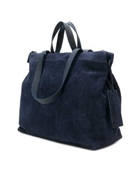 Sac fourre-tout en daim bleu marine Marsèll