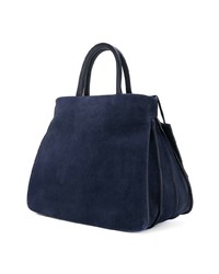 Sac fourre-tout en daim bleu marine Marsèll