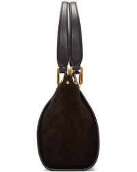 Sac fourre-tout en daim noir Maiyet