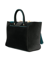 Sac fourre-tout en daim noir Alila