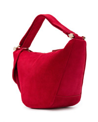 Sac fourre-tout en daim rouge Manu Atelier