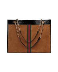 Sac fourre-tout en daim tabac Gucci