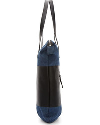 Sac fourre-tout en denim bleu marine Diesel