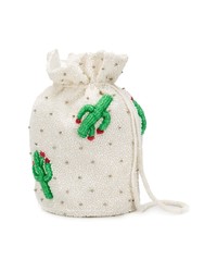 Sac fourre-tout en fourrure blanc Ganni