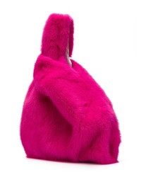 Sac fourre-tout en fourrure fuchsia Simonetta Ravizza