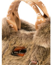 Sac fourre-tout en fourrure marron clair Unreal Fur