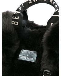 Sac fourre-tout en fourrure noir Unreal Fur