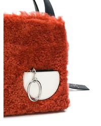 Sac fourre-tout en fourrure rouge Danse Lente