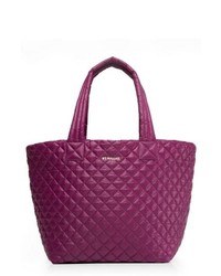 Sac fourre-tout en nylon matelassé pourpre foncé