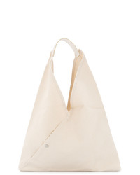 Sac fourre-tout en toile beige Cabas