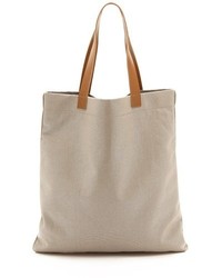 Sac fourre-tout en toile beige Bop Basics