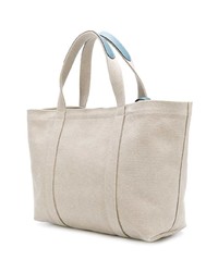 Sac fourre-tout en toile beige Tila March