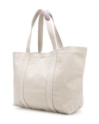 Sac fourre-tout en toile beige Tila March