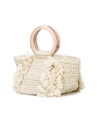 Sac fourre-tout en toile beige Carolina Santo Domingo