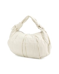 Sac fourre-tout en toile blanc John Galliano