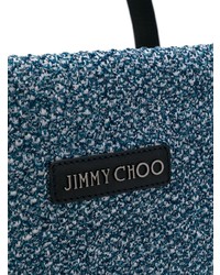 Sac fourre-tout en toile bleu clair Jimmy Choo