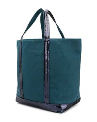 Sac fourre-tout en toile bleu marine Vanessa Bruno