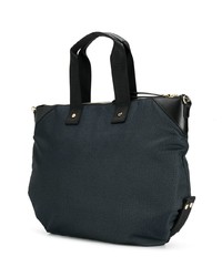 Sac fourre-tout en toile bleu marine Borbonese