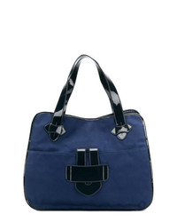 Sac fourre-tout en toile bleu marine Tila March