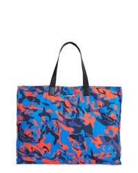 Sac fourre-tout en toile camouflage bleu