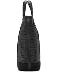 Sac fourre-tout en toile géométrique noir Bao Bao Issey Miyake