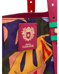 Sac fourre-tout en toile imprimé multicolore Paula Cademartori