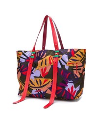 Sac fourre-tout en toile imprimé multicolore Paula Cademartori