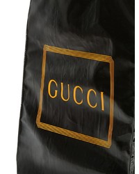 Sac fourre-tout en toile imprimé noir Gucci