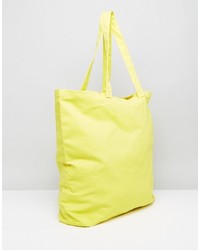 Sac fourre-tout en toile jaune Whistles