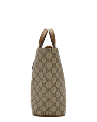 Sac fourre-tout en toile marron clair Gucci