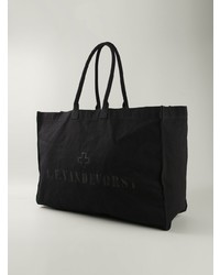 Sac fourre-tout en toile noir A.F.Vandevorst