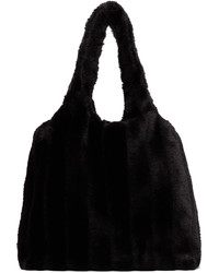 Sac fourre-tout en toile noir Anna Sui