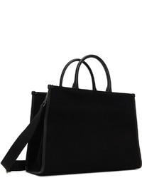 Sac fourre-tout en toile noir Lanvin