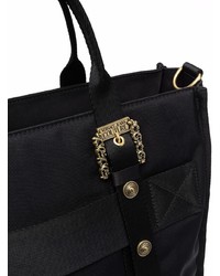 Sac fourre-tout en toile noir VERSACE JEANS COUTURE