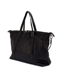 Sac fourre-tout en toile noir Giorgio Brato