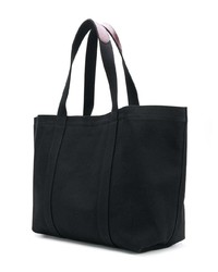 Sac fourre-tout en toile noir Tila March