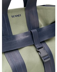 Sac fourre-tout en toile olive Sunnei