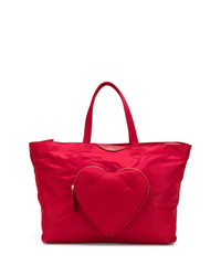 Sac fourre-tout en toile rouge Anya Hindmarch