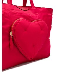 Sac fourre-tout en toile rouge Anya Hindmarch