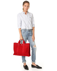 Sac fourre-tout en toile rouge