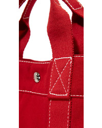 Sac fourre-tout en toile rouge