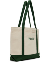 Sac fourre-tout en toile vert menthe Palmes