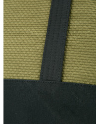 Sac fourre-tout en tricot olive Cabas