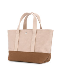 Sac fourre-tout en tricot rose Cabas