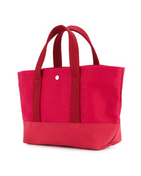 Sac fourre-tout en tricot rouge Cabas