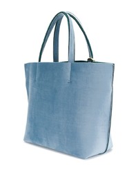 Sac fourre-tout en velours à franges bleu clair Alila