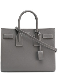 Sac fourre-tout gris Saint Laurent