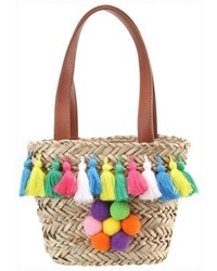 Sac fourre-tout imprimé marron clair Glamorous